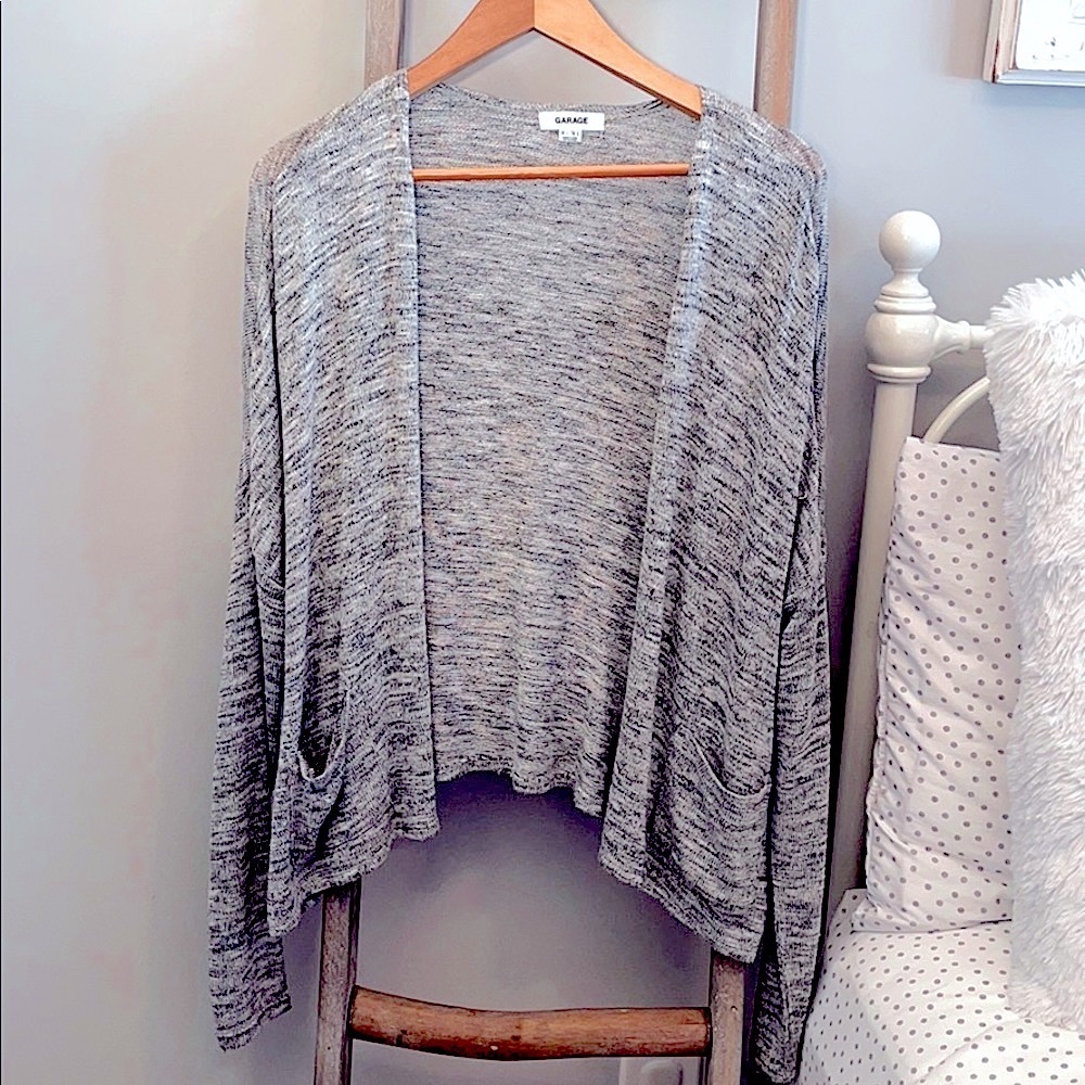 Garage Slouchy Oversized Marled Cardigan
